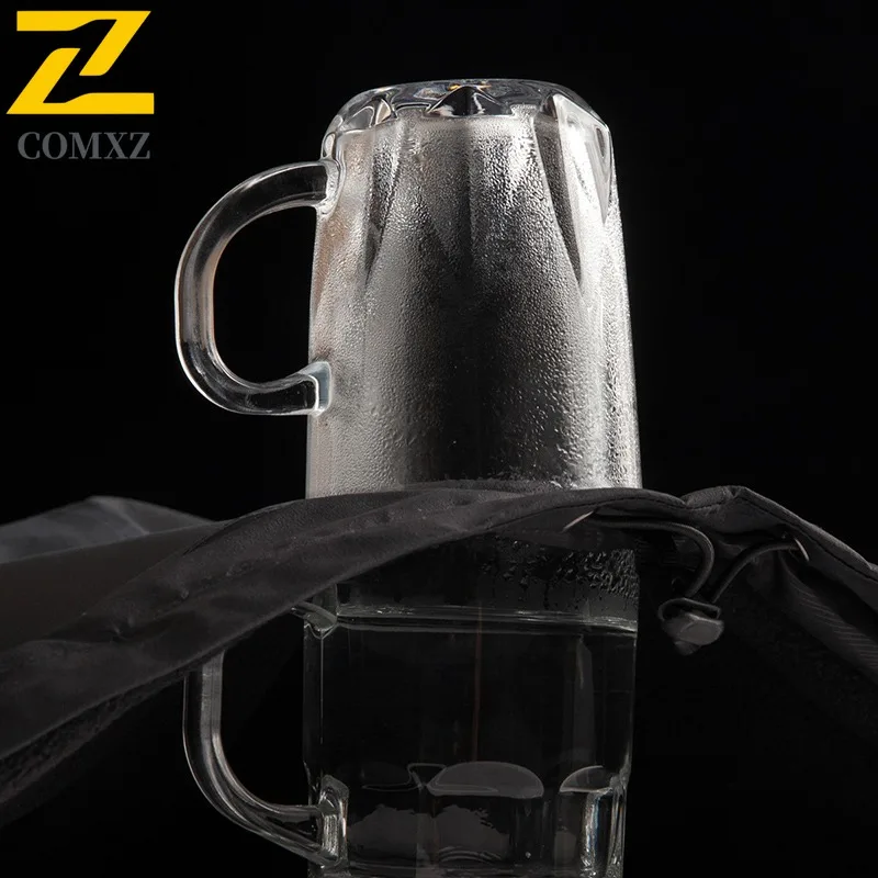 سترة رجالي COMXZ 2025 متعددة الاستخدامات فضفاضة للسفر في الهواء الطلق سترات متينة مقاومة للرياح تصميم بقلنسوة معطف خريف خفيف الوزن #5