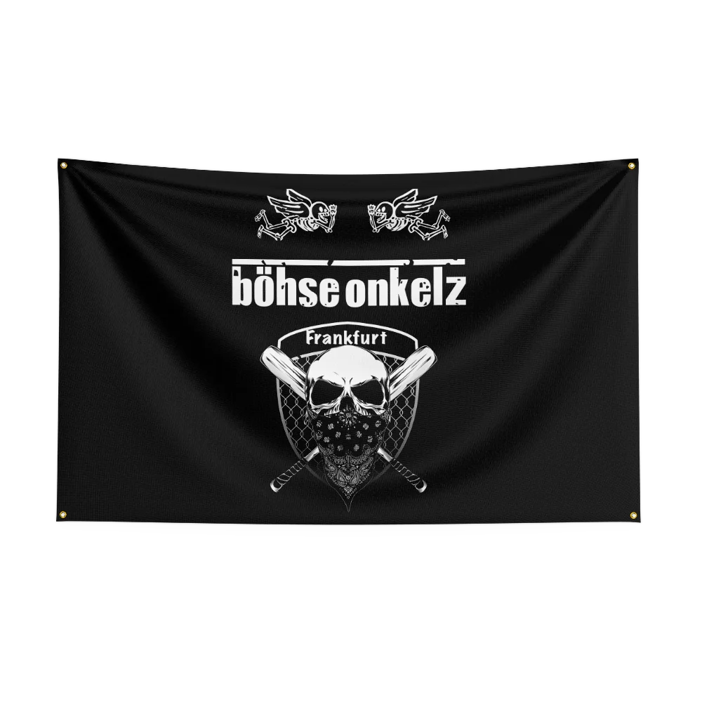 90*150cm BohseS-Böhse-Ger Heavy Rock-Onkelz Band Flag Polyester Printed Home or Bedroom Decoration Banner