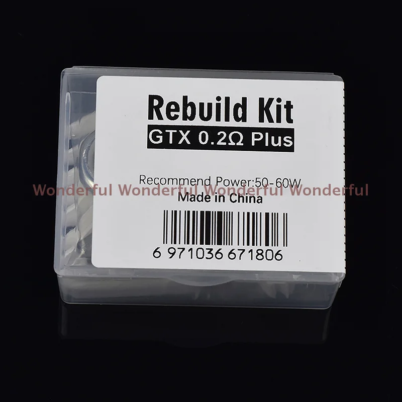 Mais bobina de malha resistência fio substituição acessórios ferramentas diy kit reconstruir gtx 0.2ohm