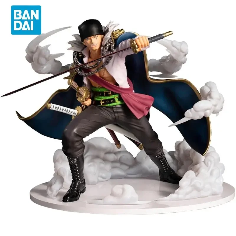 Bandai Original One Piece Anime Figure Roronoa Zoro New World Ver Action Figure Toys for Kids Gift Collectible Model Ornaments