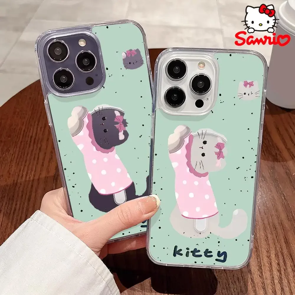 Sanrio Phone Shell Fall Prevention Iphone 16/15/14/13/12/11 Woman Phone Case Shell Sanrio Cartoon Accessory Brithday Gift