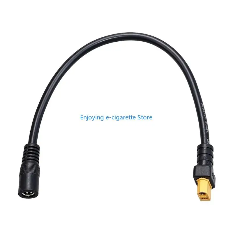 XT60H to 5.5 X 2.1 Mm Cable, 30 Black Wire for Battery Pack Tasks Y4QF
