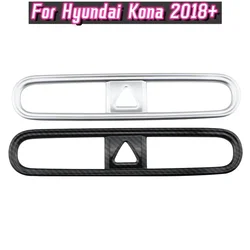 For Hyundai Kona 2018 2019 2020 Accessories ABS Chrome Car Center Console Air Vent Outlet Cover Trim Sticker