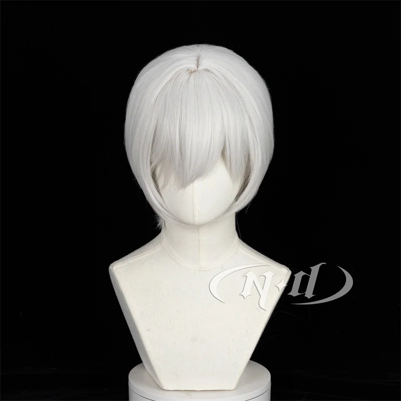ND Tomoe شعر مستعار تأثيري أنيمي Kamisama قبلة تأثيري شعر مستعار فضي-أبيض لجميع القديسين كوميك كون كوزر حفلة الشعر الاصطناعية