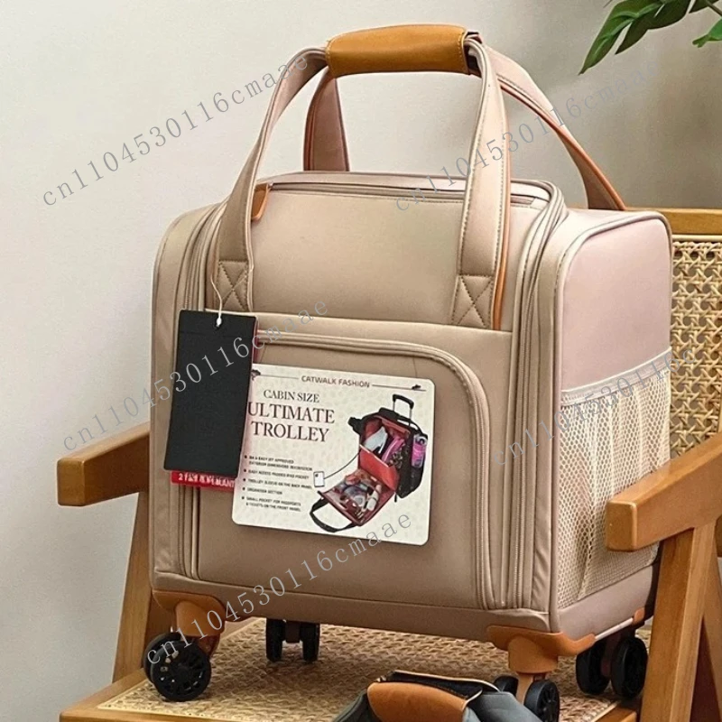 16-Inch Suitcase Small Trolley Case Free Check-in Boarding Case Ultra Light Suitcase