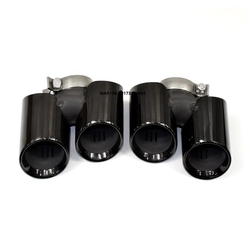 

Black Stainless Steel Muffler Tip Exhaust Pipe Exhaust Tip for 11-15 CARRERA 911.1 GTS Style Original Car Square Upg Four Outlet