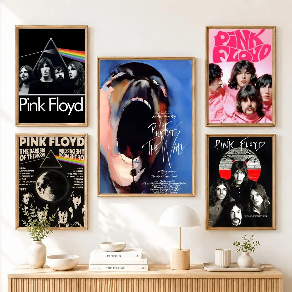 T-The Pink Floyd Band Painting Calligraphy Painting Poster und Drucke Kunstdrucke Home Decor Kunstgeschenke