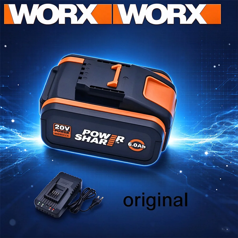 WORX 20V 8Ah Batter100% Original   WA3553 WA3551 WX128, WX130, WX802, WG322, WG546, WG549, WG163, WG259 Power Tool Batteries