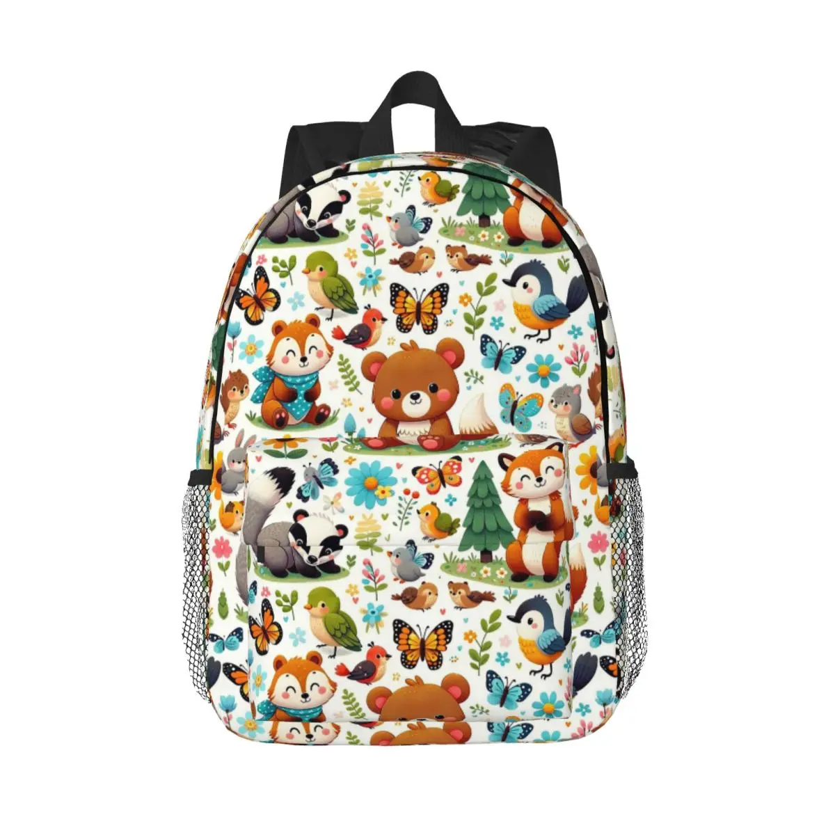 Creatures Of The Forest Animals Backpack Daypack Large Capacity Boys Girls BookBag Shoulder Bags for Unisex Children School Bag