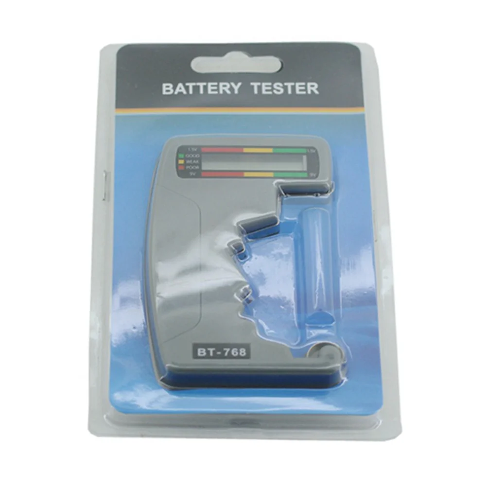 

Compact Tester Dial Style for Aa Aaa 9V 1.5V Button Cell Efficient Power Level Check No External Power Needed Grey