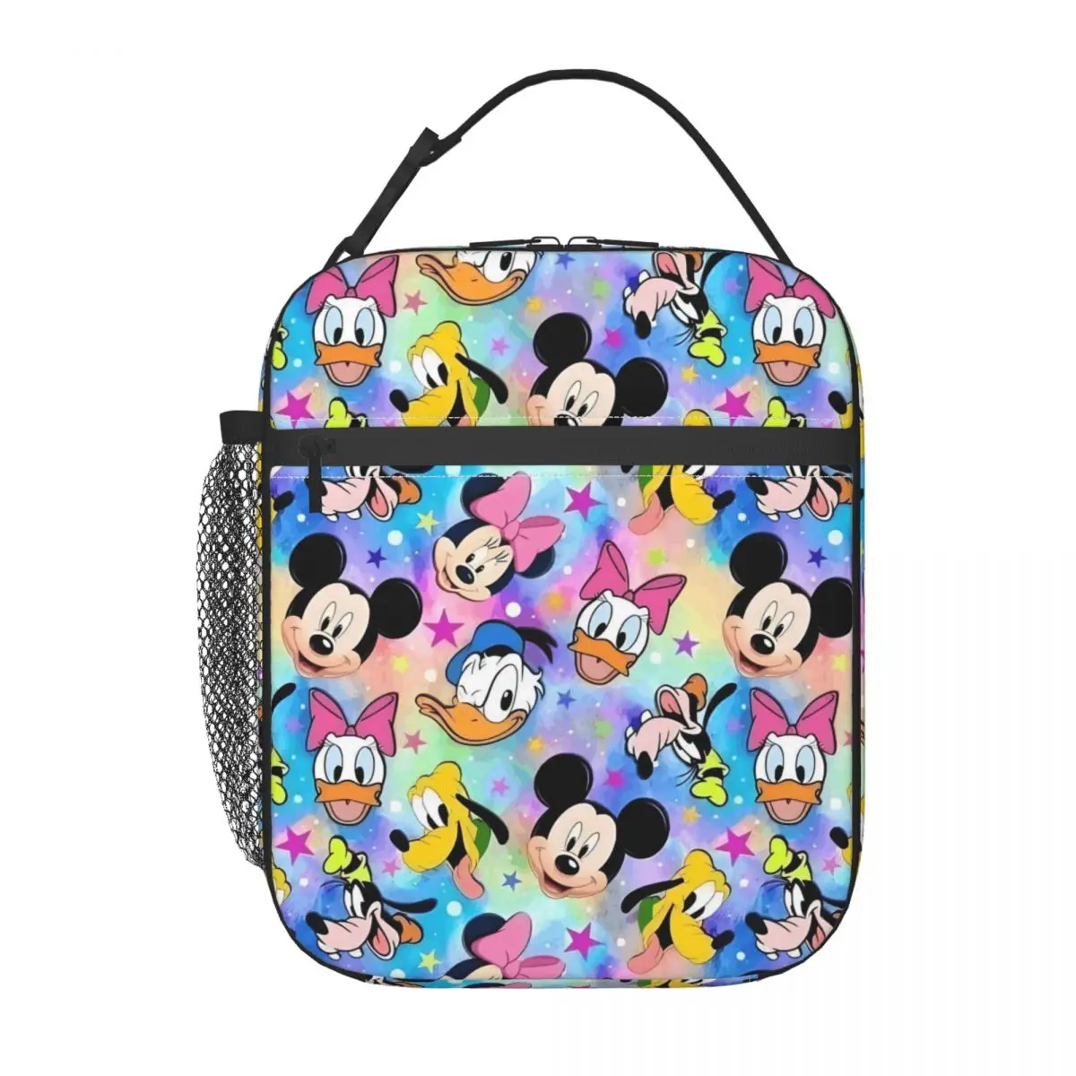 

Custom Cartoon Minnie Mouse Mickey Mouse Lunch Bag Men Women Cooler Thermal Insulated Lunch Boxes for Adult Office