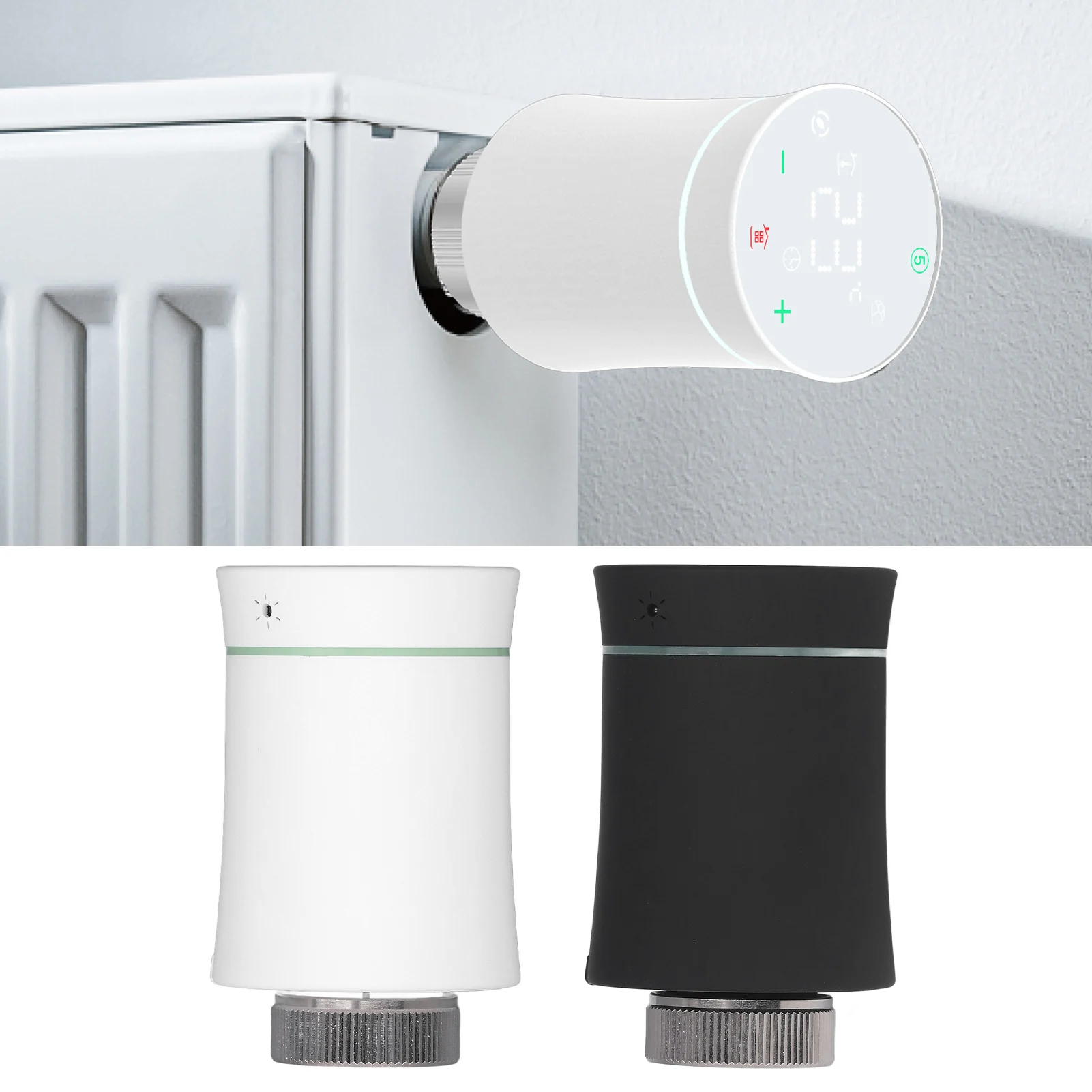 Smart Temperature Control Valve APP Control Smart Radiator Valve ABS Energy Saving IP20  for Tuya for Home