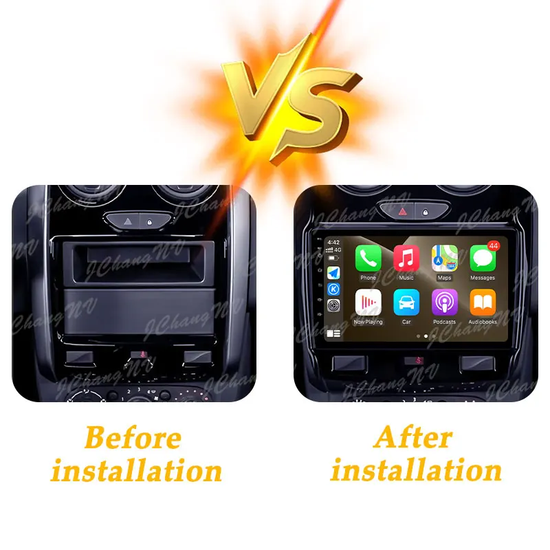 

Car Radio Multimedi Player Android Auto for Renault Duster 2015 - 2018 Wireless CarPlay GPS Navigation DSP Split Screen No 2 din