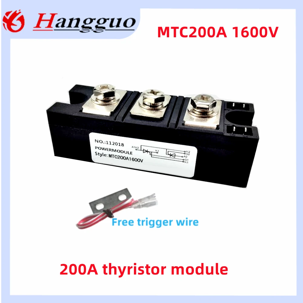 Original MTC110A1600V thyristor module MTC 25A 40A 55A 70A 90A 110A135A 160A 220A 1600V thyristor module for contactless switch