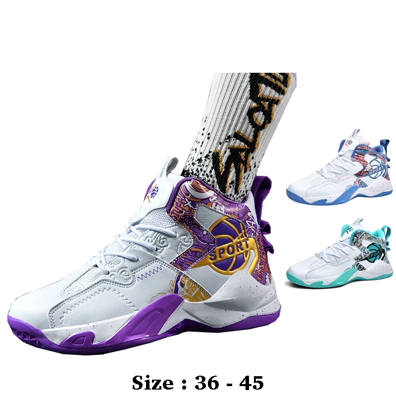 

Высококачественная повседневная спортивная обувь для мужчин, новинка 2025 года размер 36 37 45 удобные баскетбольные кроссовки для бега на открытом воздухе обувь белого черного цвета