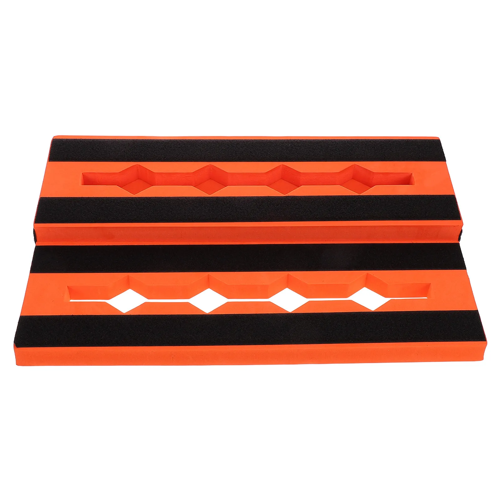 Ultralight Guitar Single Effect Eva Pedal Board Orange Shock Absorbing Stable Track Platform for Electric Guitar Effect Pedals
