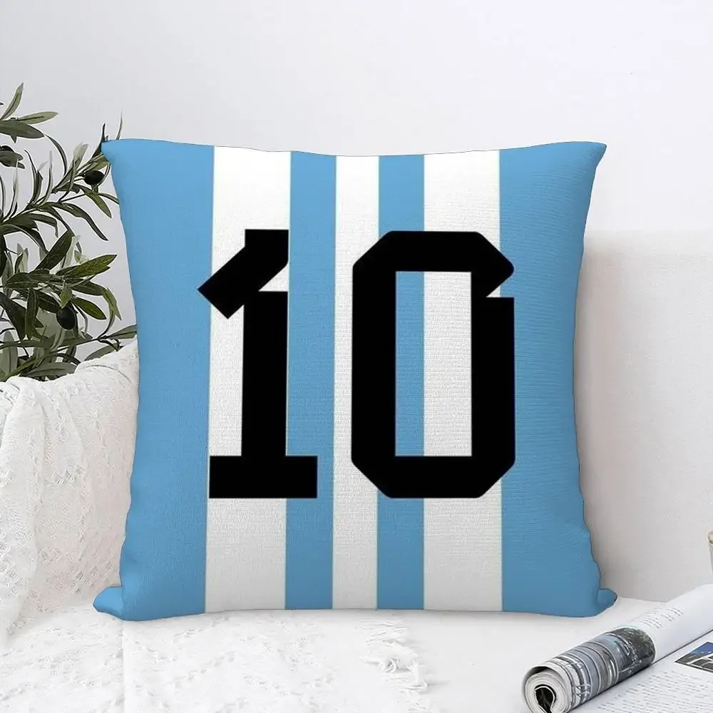 Famous Football jersey Double-sided Printed pillow cover Short plush Suitable living rooms bedrooms sofas throw cushion cover
