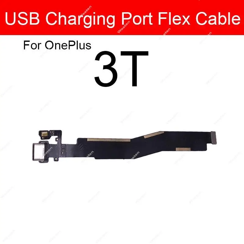 USB Charging Flex Cable For Oneplus 1 2 X 3 3T 5 5T 6 6T 7 7T 8  8T Pro USB Charger Port Connector Flex Cable Replacement