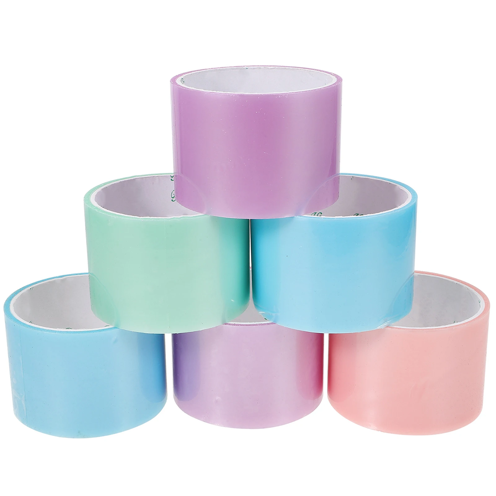 

6 Rolls Sticky Ball Tape Stress Relief Adhesive Tapes DIY Colored Tapes for Kids Adults Relaxation Sticky Ball Tape