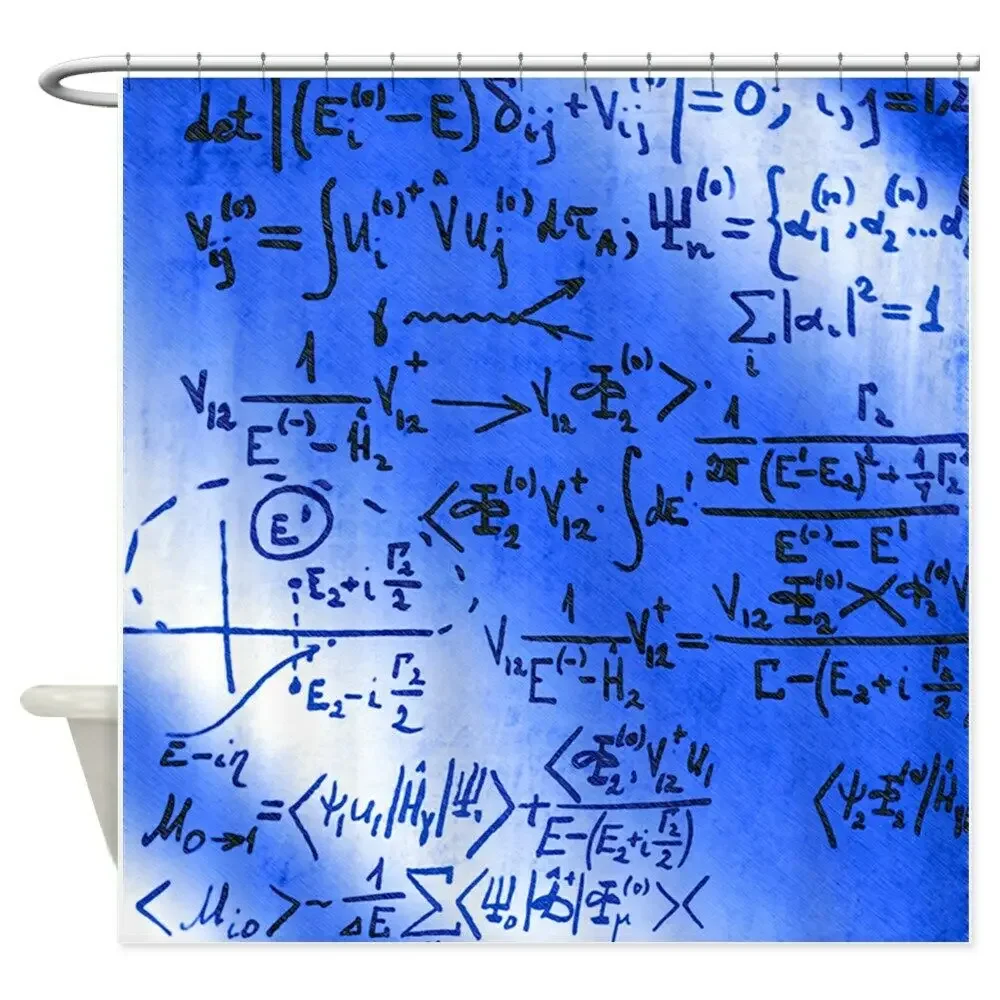 Particle Physics Equations Shower Curtain