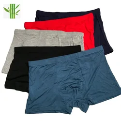 Kleurrijke Ultra Zachte Comfortabele Bamboevezel Ondergoed Mens Boxer Blauwe Ademende Onderbroek Mannen Maat XL-6XL 7xl Massief Calzoncillos