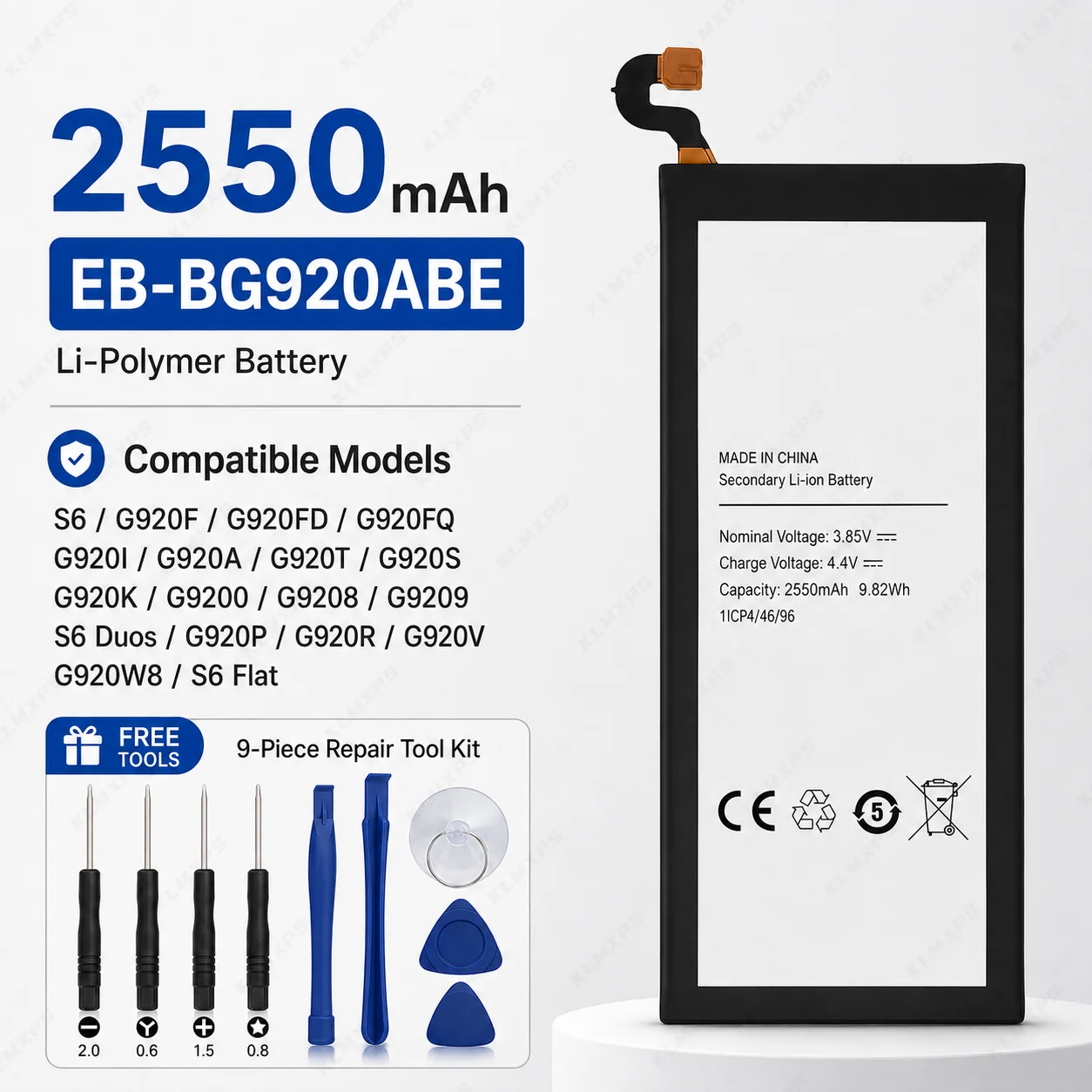 EB-BG920ABE EB-BG935ABE EB-BG960ABE Replacement Phone Battery For Samsung Galaxy S6 S7 Edge S9 S9+ G9200 Mobile Batteries