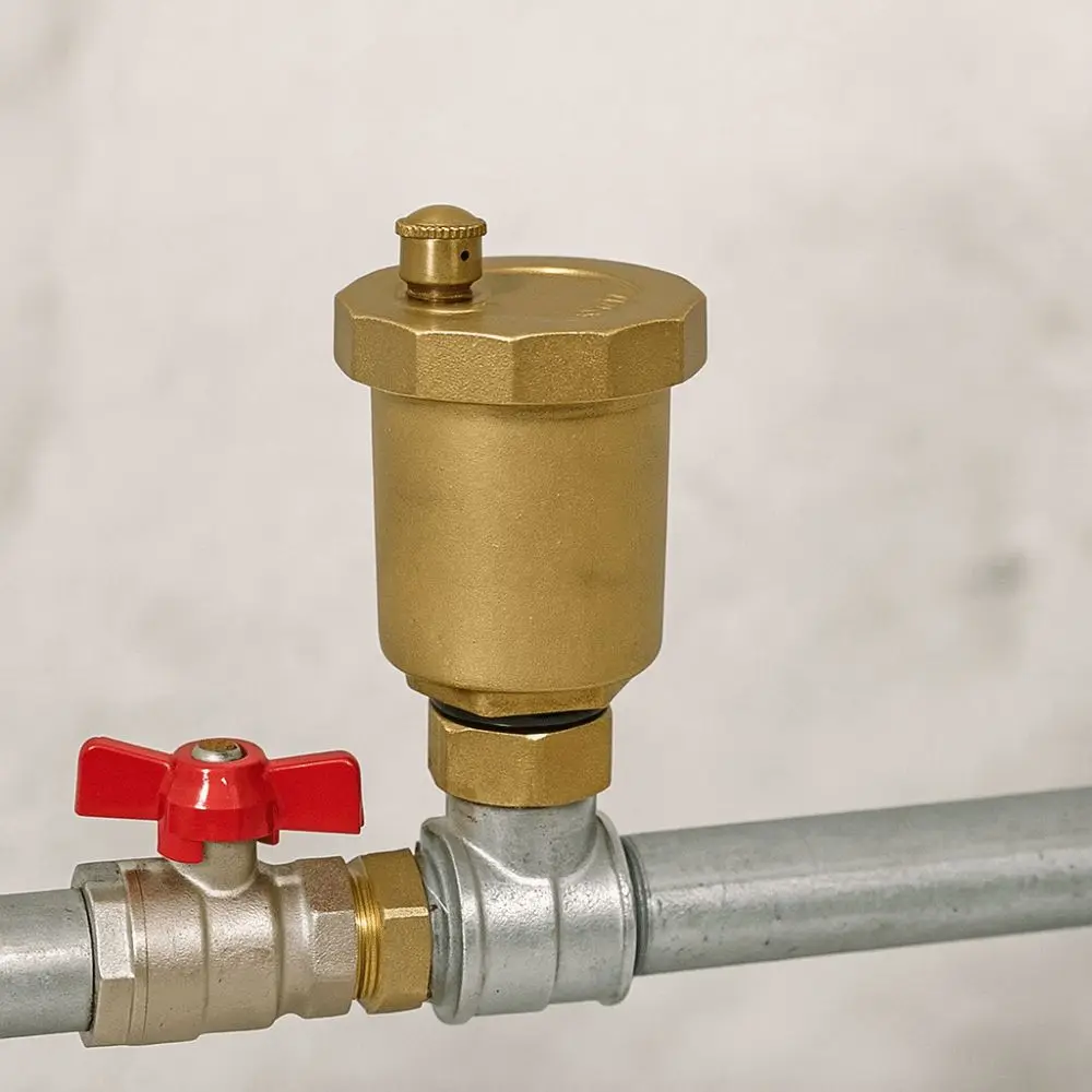 Brass Material Automatic Exhaust Release Valve Automatic Operation Pressure Release Air Vent Valve Distributor Manifold