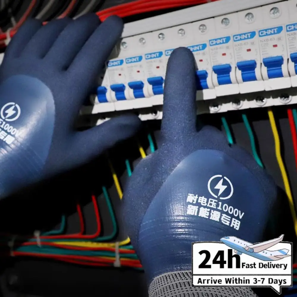 

Insulated Electrician Gloves 1000V Voltage Resistant Electrician Gloves Rubber Electrical Insulated Gloves for Men