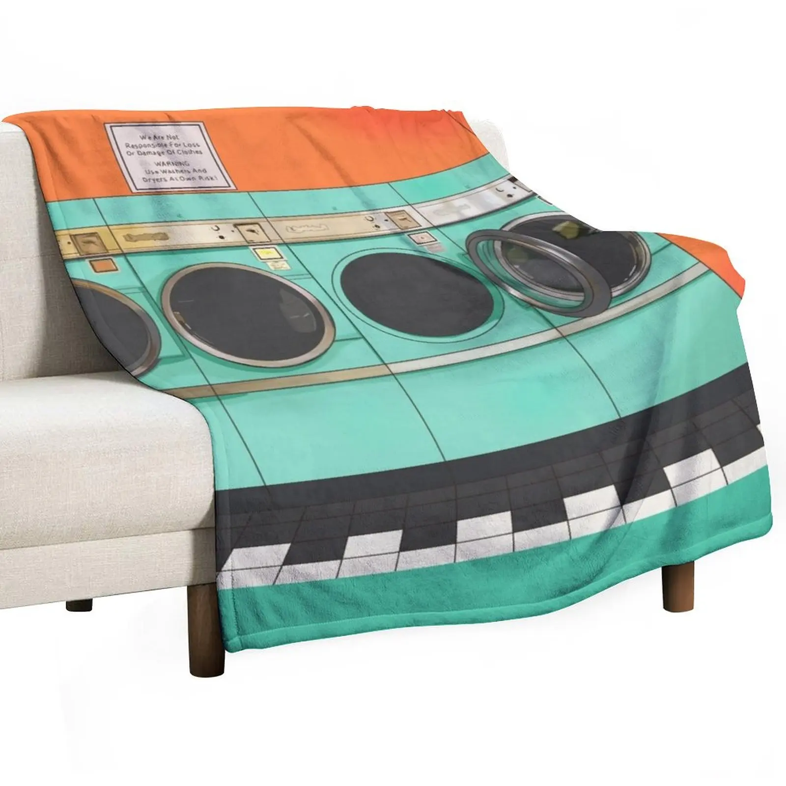 Cobertor vintage laudry mat, cobertor quente multiuso para sala de estar e quarto