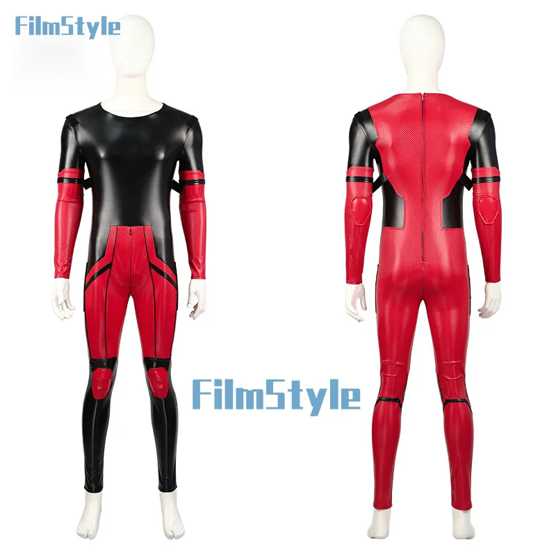 Deadpool Wolverine Jumpsuit Red Men Women Cosplay Costume Superhero Headgear Performance Party Halloween Zentai Bodysuit