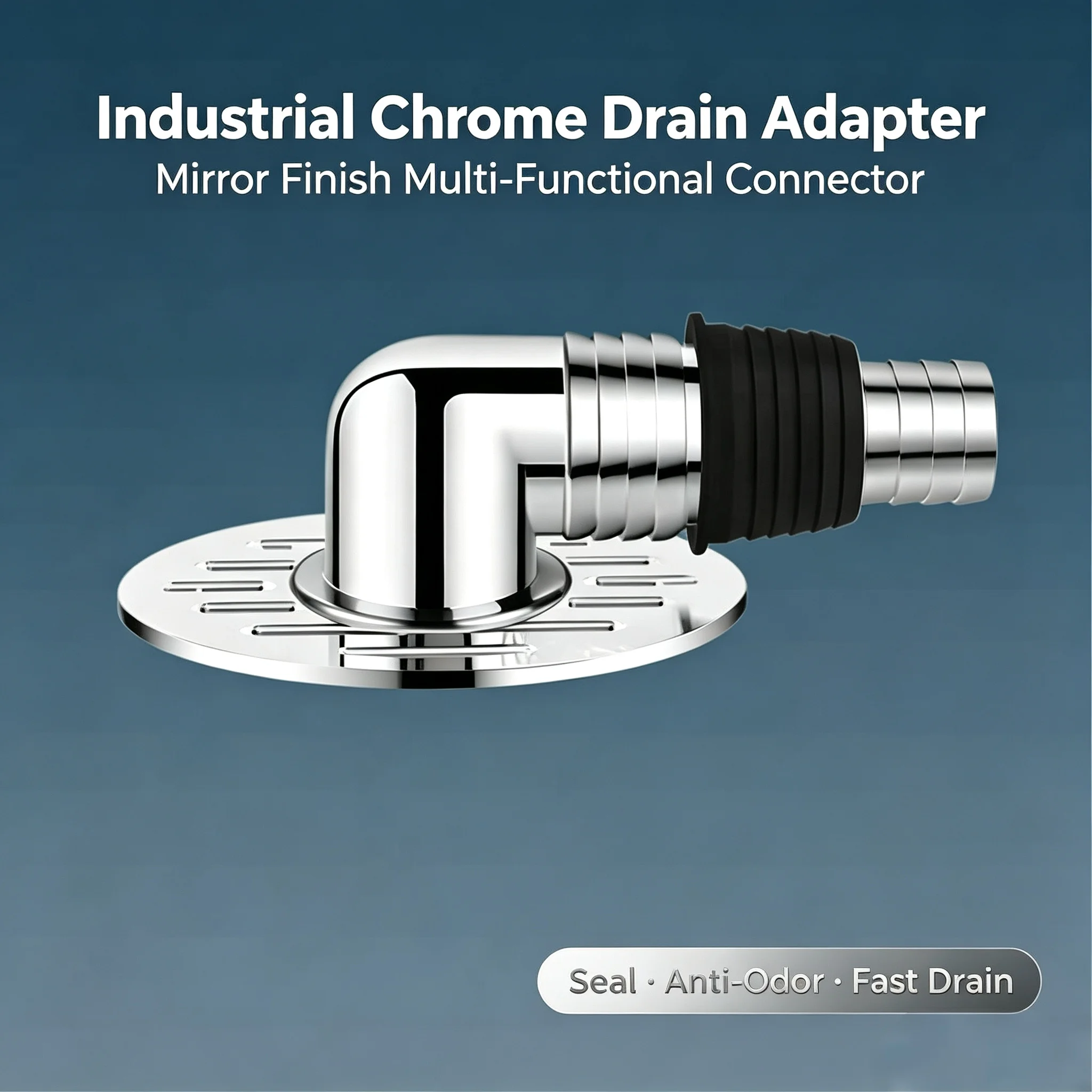 Durable Floor Drain Pipe Connector, Anti‑Odor Insect‑Proof Sewer Adapter, Universal Hose Fitting for Washing Machine Bathroom