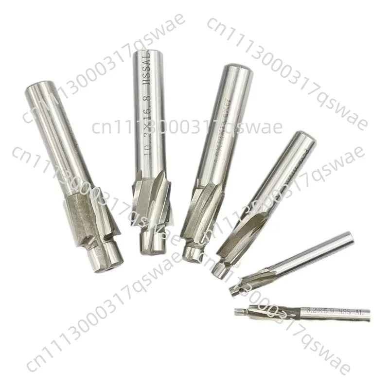 5PCS 4 Flute Countersink End Mill Drill Bits HSS-AL Slot Cutter Set M3 M4 M5 M6 M8 Chamfer Milling Tool