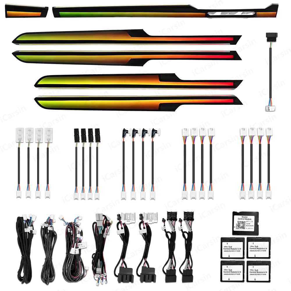 

64 цвета динамической подсветки салона для VW Passat B8 2019-2024 Arteon, аксессуары для модернизации освещения салона автомобиля в европейском стиле