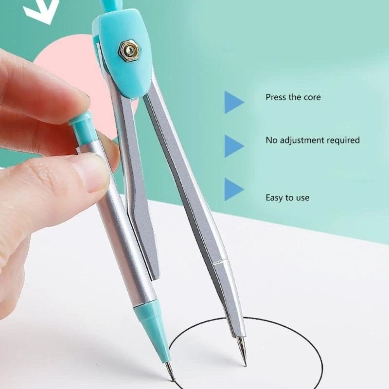  7Pcs Professional Mathematical Geometry Tool Set Student Geometry Math Tool Set
