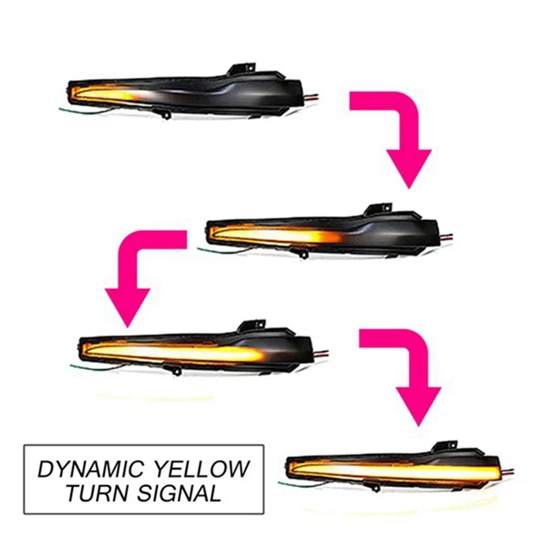 Para Mercedes Benz Clase C W205 E W213 S W222 W217 intermitente dinámico luz indicadora de espejo lateral secuencial