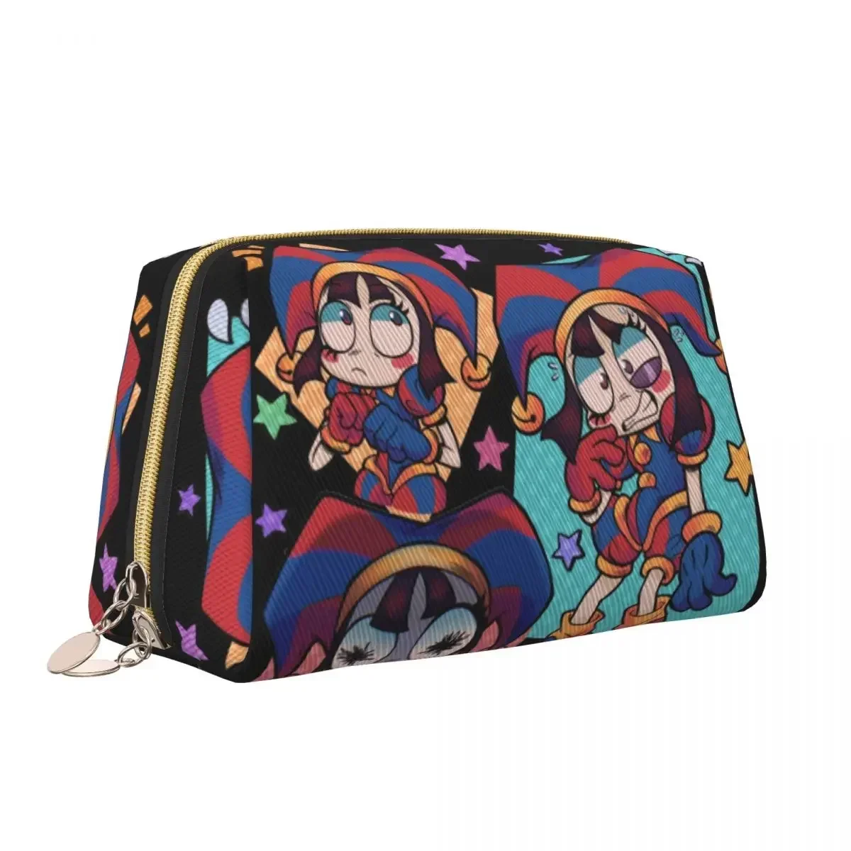 Amazing Circus Cartoon Games Digital Pomni Travel Cosmetic Bag Women Makeup Toiletry Organizer Lady Beauty Storage Dopp Kit