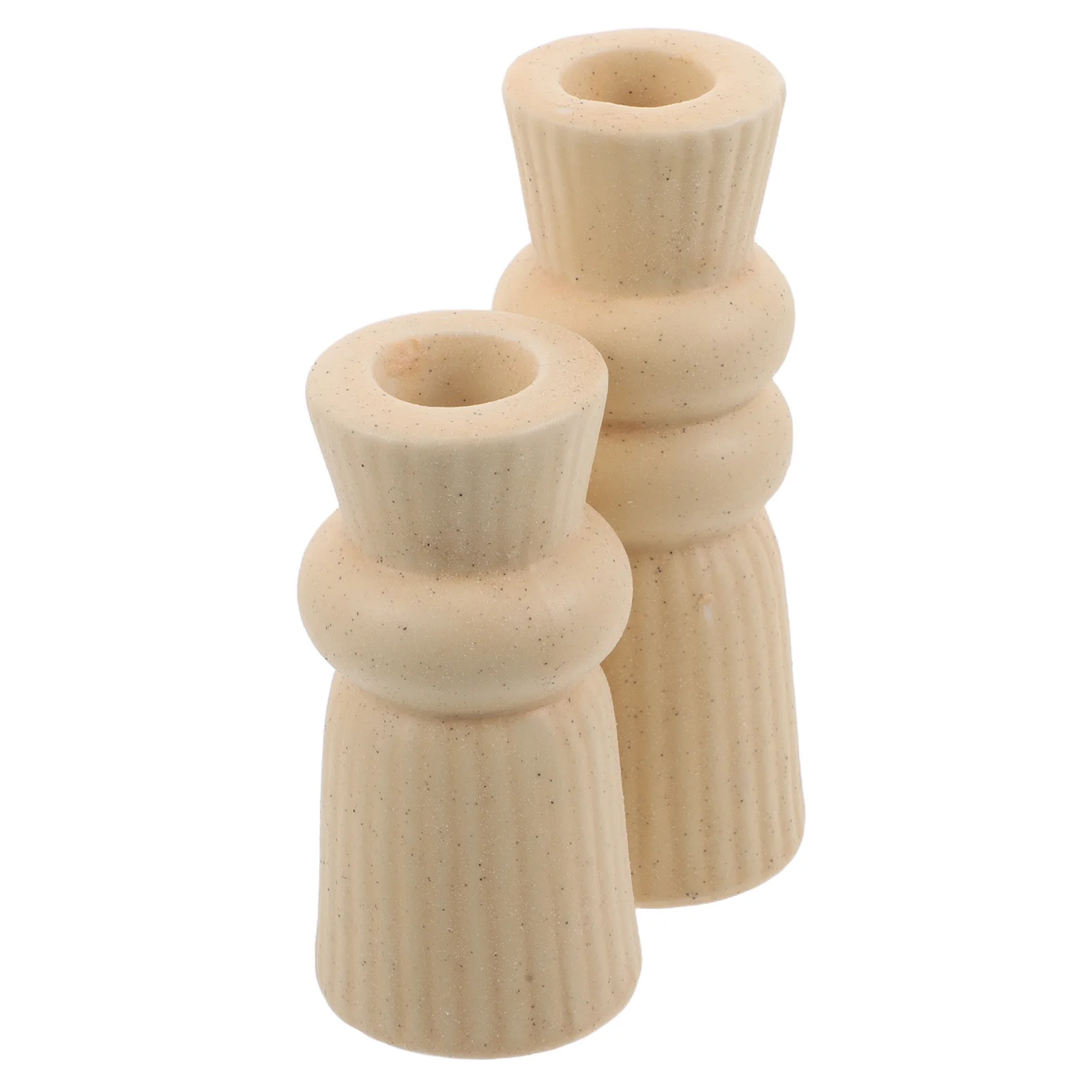 

2Pcs Ceramic Candlestick Holder Porcelain Taper Stand for Wedding Dinner Party Decorative Table Center Decoration