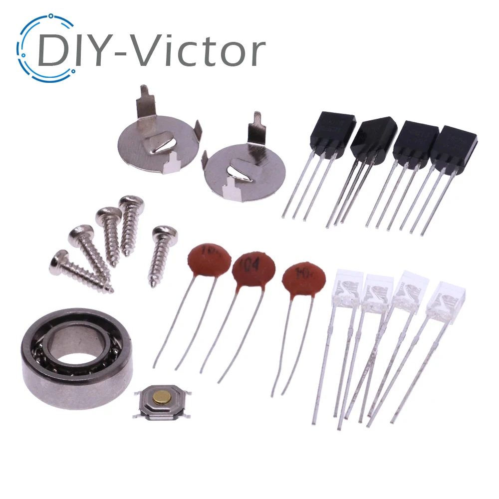 Electronic Diy Kit Fingertip Gyro LED Manufacture Kit Fun Welding Diy Kt RG550 Alleviate Fatigue Loosen Body And Mind