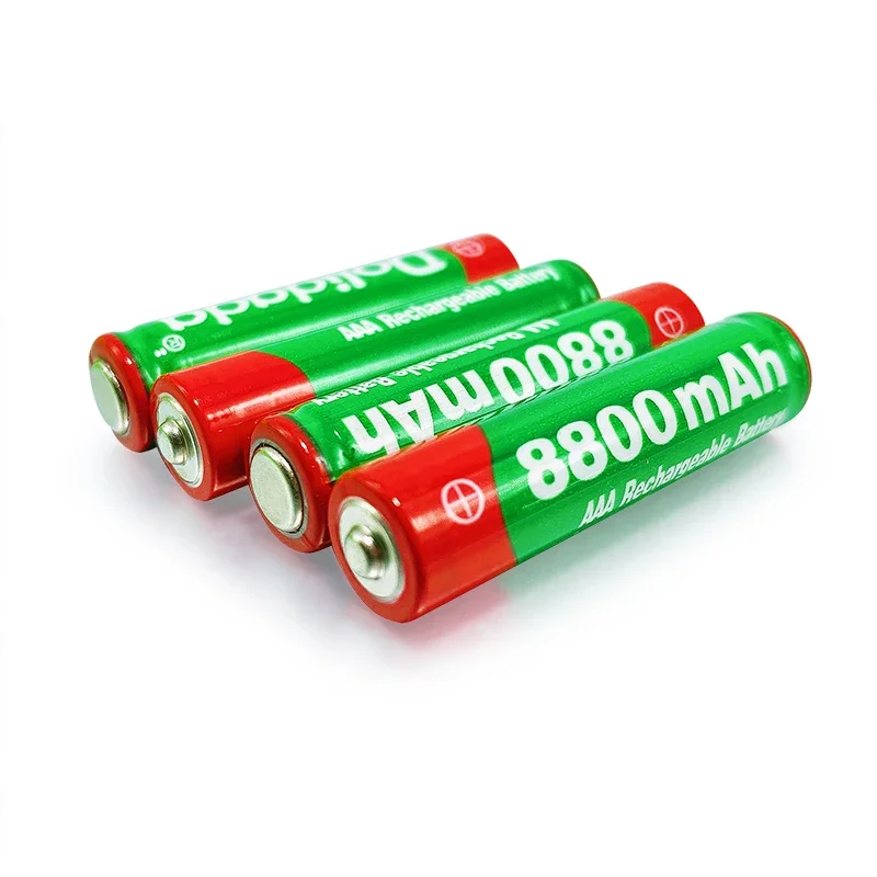 แบตเตอรี่ AAA 1.5V ชาร์จได้แบตเตอรี่ AAA 8800mAh AAA 1.5V แบตเตอรี่แบบชาร์จไฟได้อัลคาไลน์ใหม่สำหรับไฟ LED ของเล่น MP3มีอายุการใช้งานยาวนาน