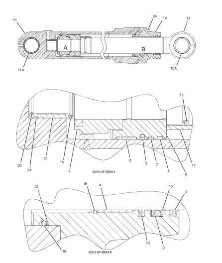 CAT E301.7D BOOM/ARM/BUCKET/BLADE/SWING CYLINDER SEAL KIT AND MAIN PUMP MAIN VALVE SWING MOTOR TRAVEL MOTOR SWIVEL JOINT KIT