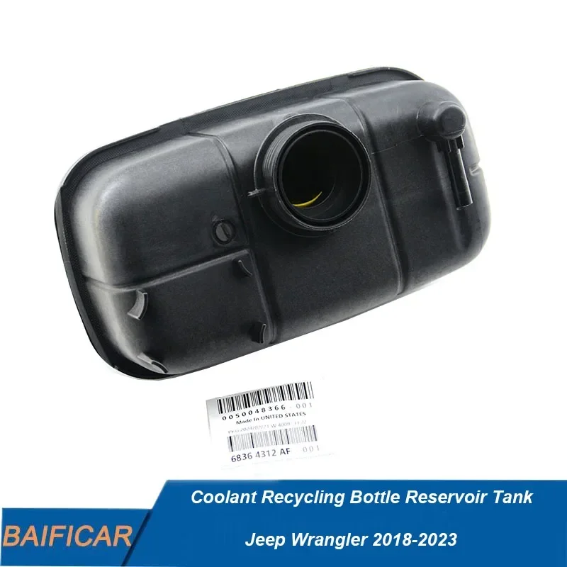 Baificar Brand New Coolant Recycling Bottle Reservoir Tank Without Cap 68364312AC For Jeep Wrangler 2018-2023