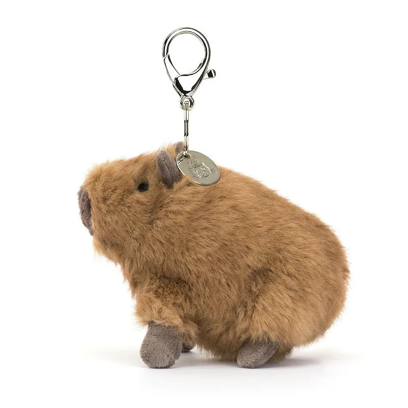 【IN STOCK】JELLYCAT UK Fun Cute Capybara Bag Pendant With Bag Jellycat Capybara Plush Keychain Birthday Christmas Gift