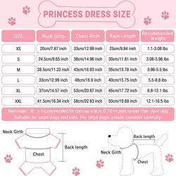 Vestido princesa mariposas primavera-verano para perros y gatos mini