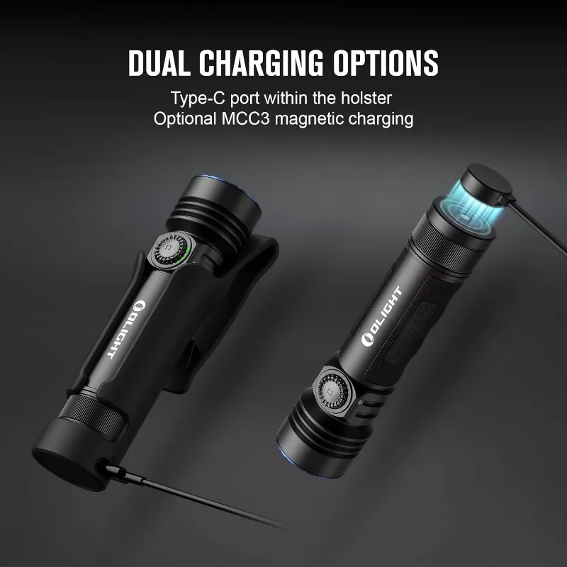 Imagem -04 - Olight-seeker Lanternas Recarregáveis Pro Lanterna Brilhante Poderosa Alta 4600 Lumens com Coldre Usb c