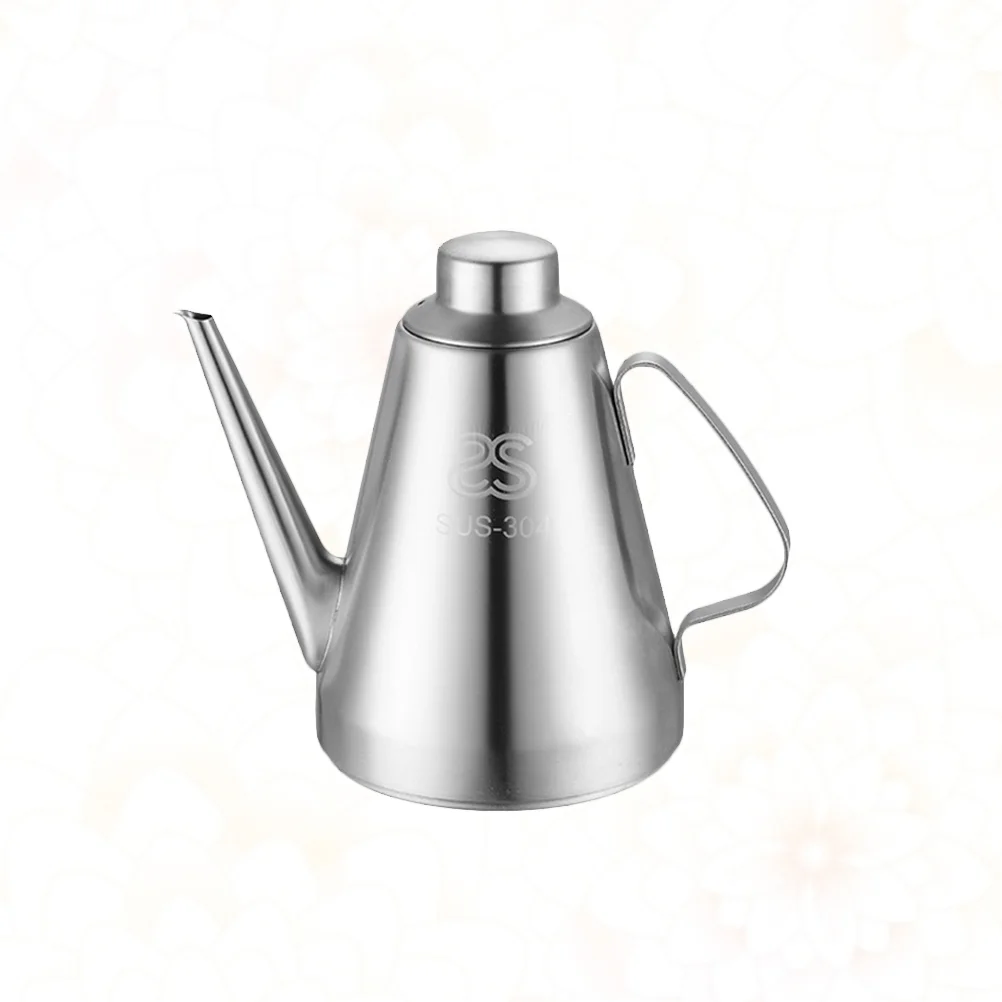 

Stainless Steel Kettle Tea Stove 9*9*14cm Liquid Dispenser Oil Bottle Container