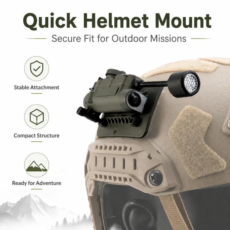 Handy Multi-mode Wearable Head Light Different Light Sources Outdoor Hiking Emergency Signal Illumination Parts