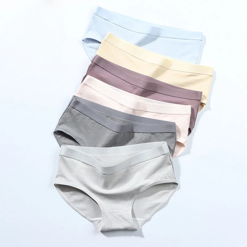 3Pac Cotton Panties Underwear Set Women Soild Color Panties Lingerie Briefs Casual Comfortable Underpants Panty Female