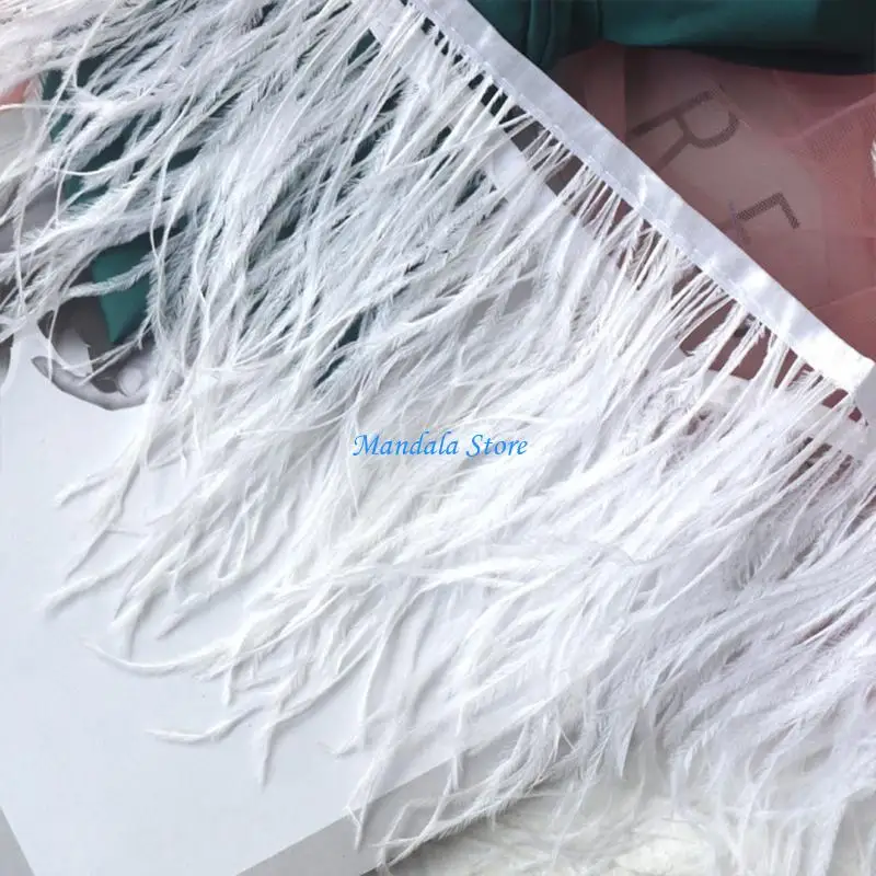 

U2JC Feathered Furring Fabric Furring Trim for Clothing Craft Furring Ribbon Craft Furring Trim for Craft Decoration