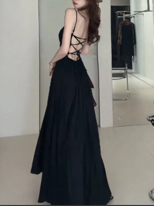 

Женская летняя облегающая сексуальная длинная юбка Pure Desire с вырезами, V-образным вырезом, А-образным силуэтом, из мягкой ткани