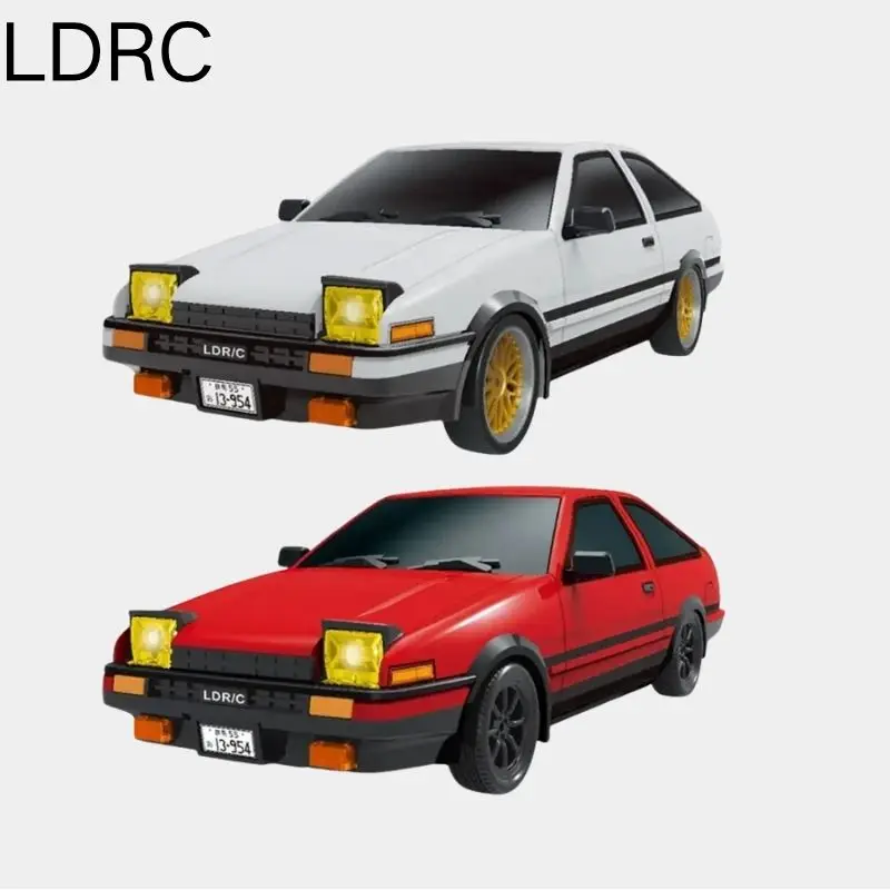 

LDRC LD1801 AE86 1:18 Дрифтинг-машина с дистанционным управлением и гироскопом, светодиодом, пультом дистанционного управления 2,4G и шинами, радиоуправляемая машина, детская игрушка в подарок
